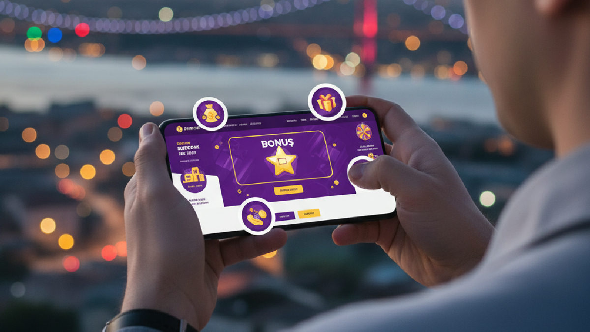 Intobet yeni giriş ile mobil cihazlardan bonus kampanyalarına erişim sağlayan bir kullanıcı.